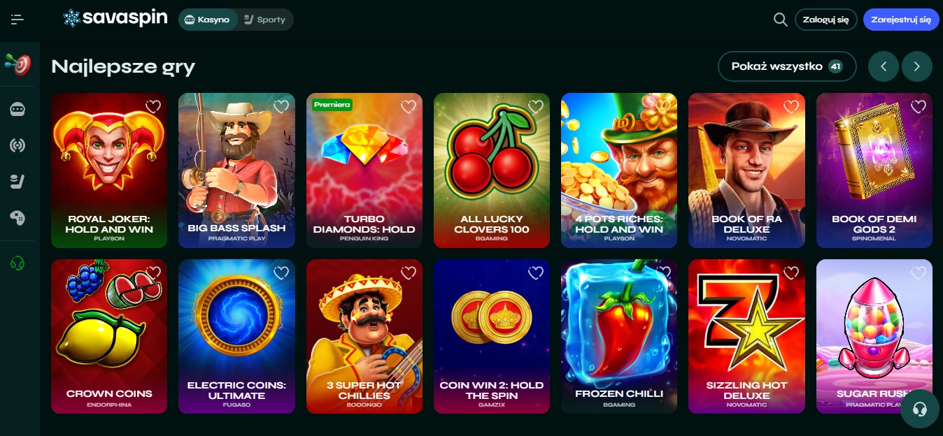 SavaSpin – Najlepsze legalne kasyno online w 2025 roku